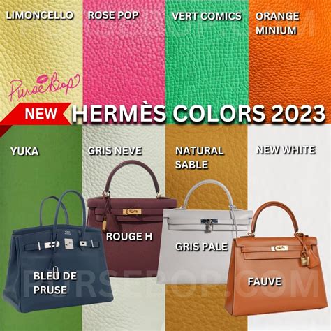 hermes mini kelly colors|hermes handbags color chart.